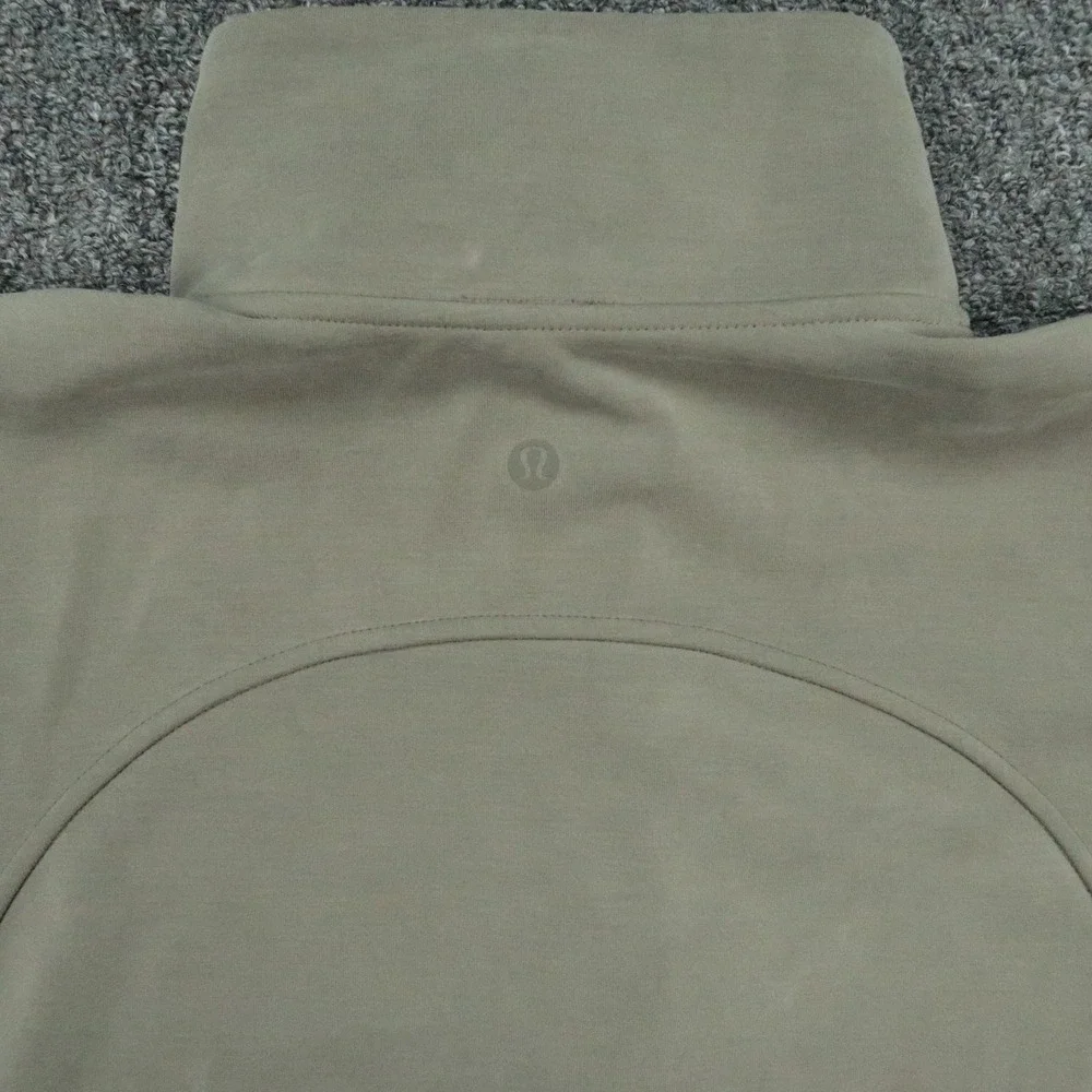 Lululemon‎ Pullover Womens Small Green Brushed Softstreme Half Zip Pockets